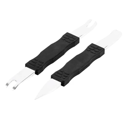Image of ARES 10123 2 Piece Automotive Trim Tool Kit Ultra Thin Pry Ends Offer Superior Strength without Damaging Material Removes Trim, Molding, Fasteners, Panels, and More