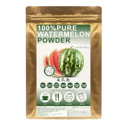 Image of Plant Gift 100% Pure Watermelon powder Natural Meal Powder, 西瓜粉 Juice Gluten Free, Non GMO &amp; Vegan 100G