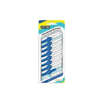 Image of OPTIM Interdental Brushes Pack of 8 Blue 0.6 mm Size 3