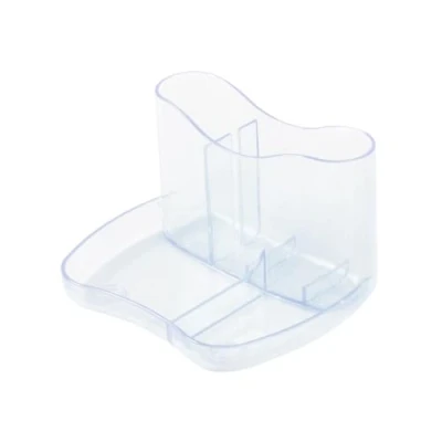 Image of Deflecto Kaddymaster Pen Pot &amp; Desk Tidy Crystal Holder For Organiser All in One Pots Set Pencil Office Accessories Stationery