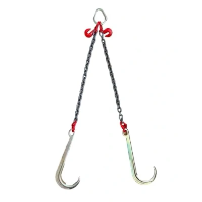Image of Off Road Recovery Assistance 1m V Assembly J Hook Brother Winch Chain Tow UK
