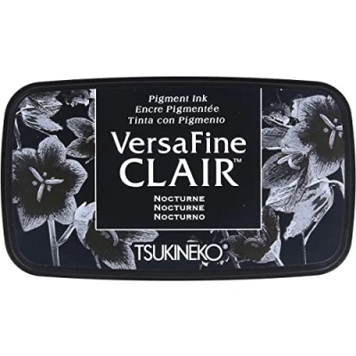 Image of Tsukineko Nocturne Versafine Clair Ink Pad, Synthetic Material, Black, 5.6 x 9.7 2.3 cm