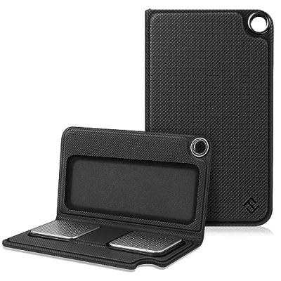 Image of Fintie Protective Case for Alivecor Kardia Mobile, Premium PU Leather Carrying Cover with Magnetic Closure and Key Holder KardiaMobile EKG Heart Monitor, [Not Fit 6L], Black