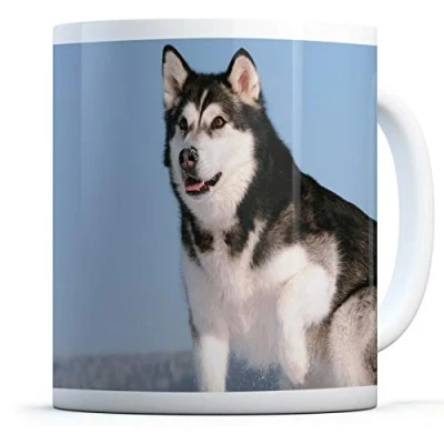 Image of Siberian Husky Dog Drinks Mug Cup Kitchen Birthday Office Fun #12370