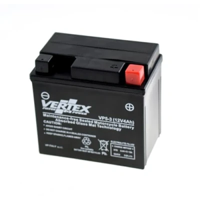 Image of Vertex VP5 3 Sealed AGM Motorcycle/Powersport Battery, 12V, 3Ah, CCA ( 18) 70, Replaces: CTX5L BS, YTX5L BS Perfect battery for Motorcycle, ATV&#039;s, Personal Watercraft and Snowmobiles