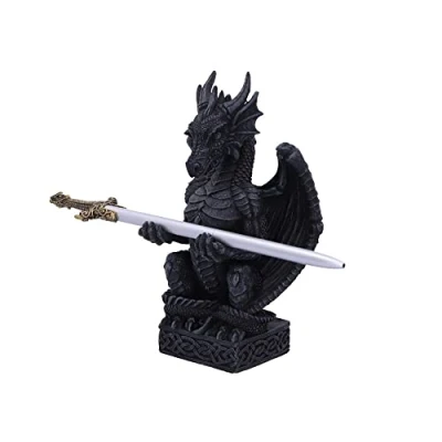 Image of Nemesis Now Dragon Oath Pen Holder, Black, 15.2cm