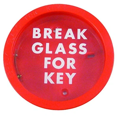 Image of Glendenning Emergency Key Box in Red Break Glass to get keys