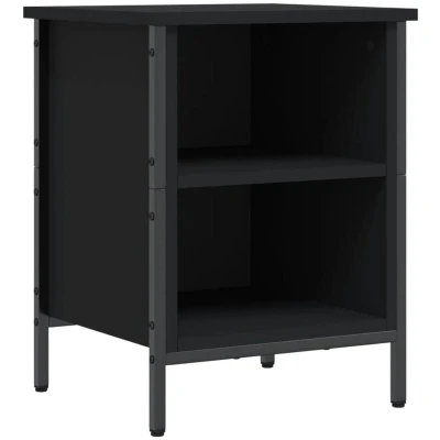 Image of vidaXL Shoe Cabinet Black 38x35x50 cm Engineered Wood