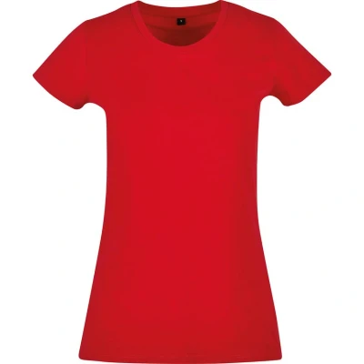 Image of Build Your Brand Women&#039;s Bb012 ladies Basic Tee T Shirt, Cityred, S