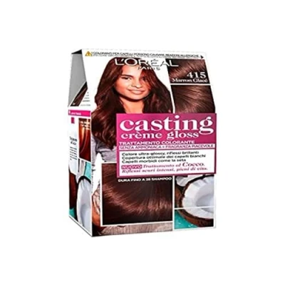 Image of L&#039;OREAL Casting 415 Marron Glace Cream No Ammonia Estrosa Hair Dye