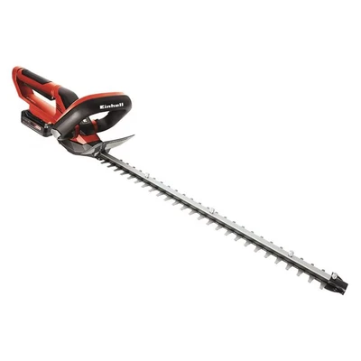 Image of Einhell Power X Change 18V Cordless Hedge Trimmer With Battery and Charger 55cm (22 Inch) Cutting Length, Laser Cut Diamond Ground Steel Blades GE CH 1855/1 Li Cutter Kit