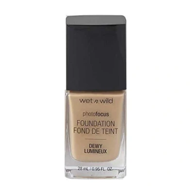 Image of Wet n Wild, Photo Focus Foundation Dewy, Weightless with Nourishing and Long wearing Formula, Buildable Coverage, Ideal for Normal to Dry Skin Type, Vegan, Classic Beige