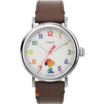 Image of Timex Men Analog Quartz Watch with Leather Strap TW2W53900VQ