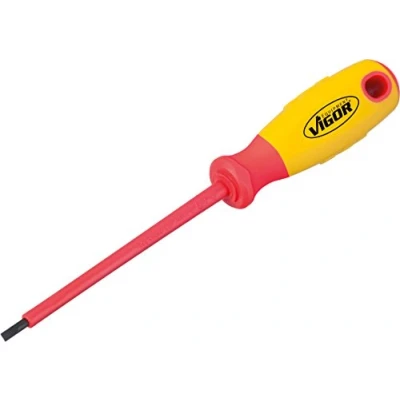 Image of Vigor V2028 Vde Screwdriver for Slotted Screws, 19 cm