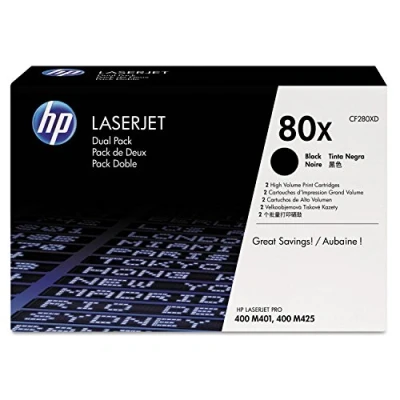 Image of HP 80X Dual Pack Toner Black