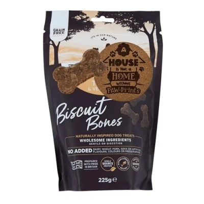 Image of AETN Creations Wainwright&#039;s Grain Free Turkey with Rice Biscuit Bones Dog Treats 225g Hypoallergenic Recipe for Adult Dogs Jerky Treat