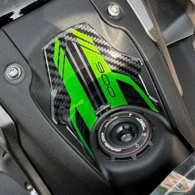 Image of Resin Bike Motorcycle 3D Stickers Compatible with Kawasaki Z900 2023 2024. Key Area Protection from Impact and Scratches. Sticker Gadget Moto