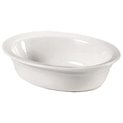 Image of Genware NEV PD1 W Royal Lipped Pie Dish, 17.5 cm, White (Pack of 6)
