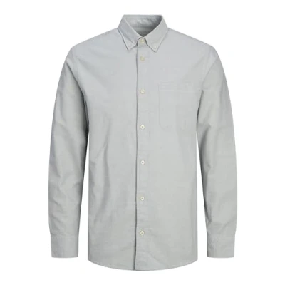 Image of JACK&amp;JONES Men&#039;s JPRBROOK Oxford Shirt L/S NOOS, Lily Pad/Fit:Slim FIT, S
