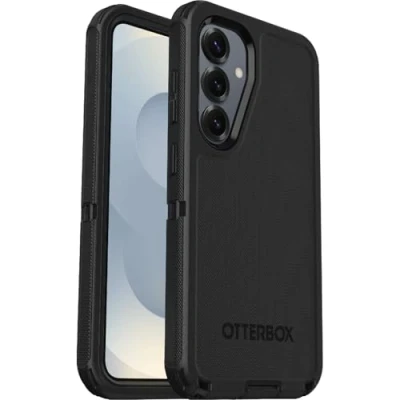 Image of OtterBox Defender Plastic Back Cover Black Samsung Galaxy S25