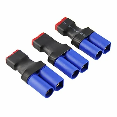 Image of OliYin 3pcs/lot Male EC5 to Female Deans Losi Connector Adapter Brushless Lipo Charger(pack of 3)