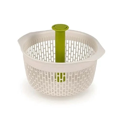 Image of Joseph Spindola in sink Salad spinner, 2 1 Colander, Veg Drainer and Dryer White/Green
