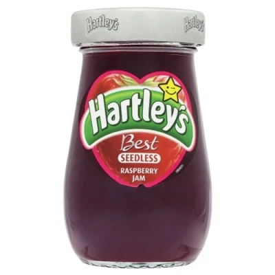 Image of Hartley&#039;s Best Seedless Raspberry Jam 250g Pack of 6