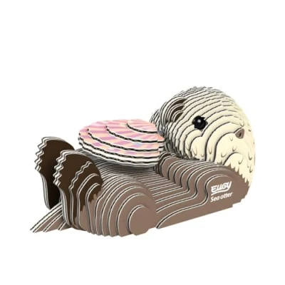 Image of EUGY Eco Friendly 3D Paper Puzzle (Sea Otter)