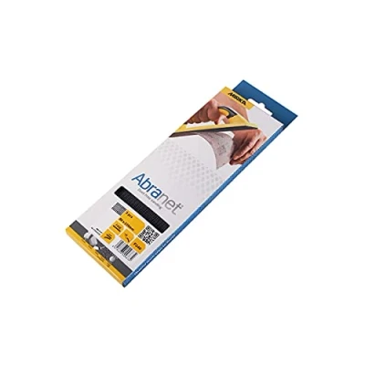 Image of Mirka Abranet net sandpaper strips 80x230mm / Hook &amp; loop Grit P240 3 pcs AE175F0325SL for dust free sanding of wood, walls, metal, aluminium, stainless steel, filler, varnish, plastic.