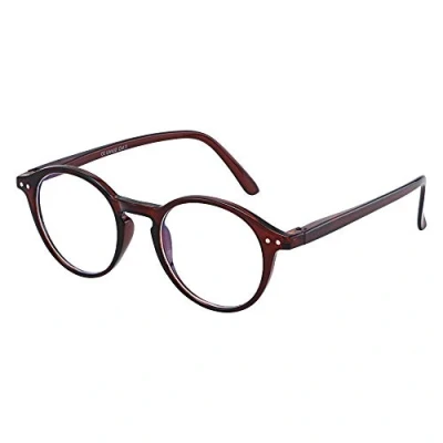 Image of ASVP Shop Blue Light Blocking Glasses, Computer Reading/Gaming/TV/Phones Glasses for Women Men,Anti Eyestrain &amp; UV Glare (Brown)