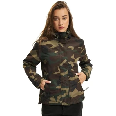 Image of Brandit Ladies Windbreakereaker frontzip, Woodland, M