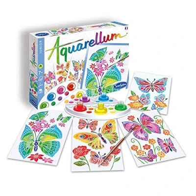 Image of Sentosphère Aquarellum Junior Butterflies &amp; Flowers