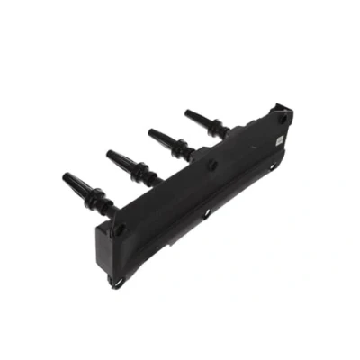 Image of 2526119 Ignition Coil VALEO 245099 4 pin Connector black Strips, Type SAE PEUGEOT: 406 Coupe, 306 Hatchback, Saloon