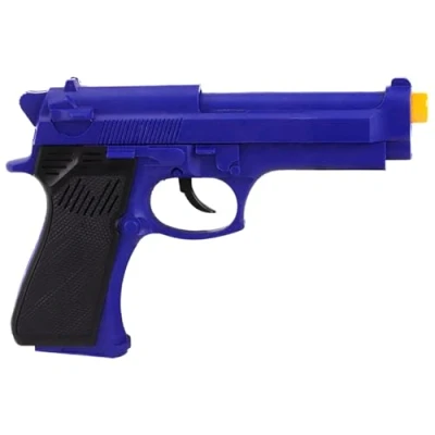 Image of Blue Toy Spy Pistol with Flashing Light and Sound Combat Mission Role Play Set, Police Mission, Pretend Fancy Dress Playset, Rapid Firing