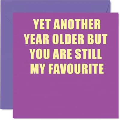 Image of Funny Birthday Cards for Grandad Another Year Older Still My Favourite Banter Happy Card from Grandson Granddaughter Gifts, 145mm x Joke Greeting Gift Grandpa Gramps