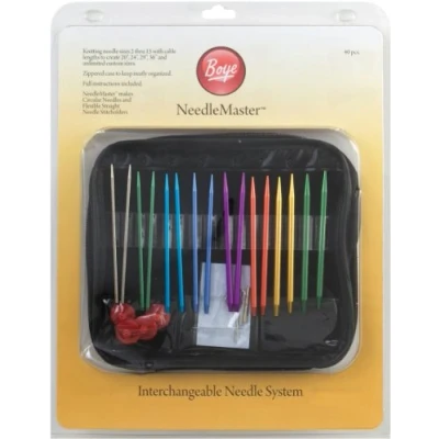 Image of Boye Needlemaster Interchangeable Aluminum Knitting Set
