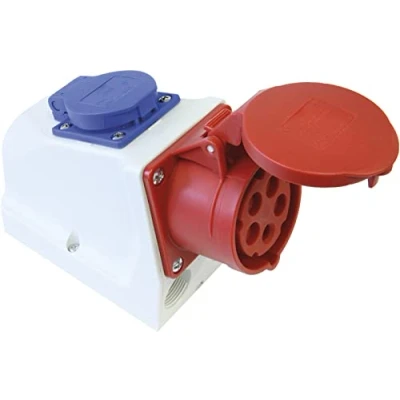 Image of Kayser 4000873892 EEC 16 400 V Outlet 6H IP44 Combi 5 Ways precablati