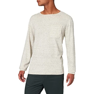 Image of JACK &amp; JONES Men&#039;s JORETHAN Knit Crew Neck BLK Sweater, Dark Grey Blend, M