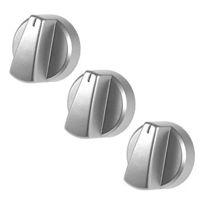 Image of Belling Genuine Silver Oven / Cooker Control Knob (Pack of 3)