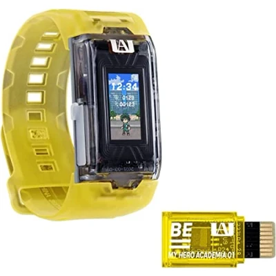 Image of Bandai Vital Bracelet BE My Hero Academia Set Digital Pet Watch With Memory Card Included Based On Anime And Manga Train A Virtual Using This Fitness Tracker