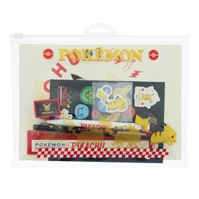 Image of Pokemon Stationery Set Back to School Stationary Pencil Case Pikachu