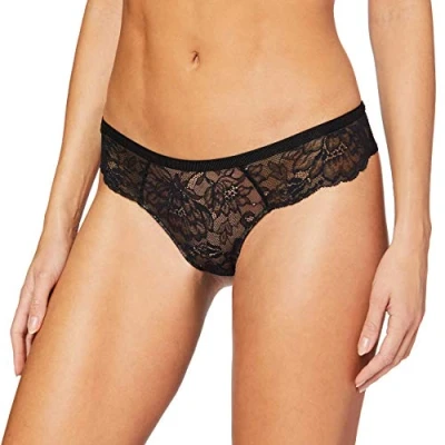 Image of Triumph Womens Amourette Charm Hipster String01 Brief, Black, 16 UK