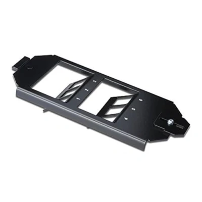 Image of DIGITUS Floor Tank Holder For 6 Keystone Modules OBO Bettermann, Ackermann Compatible 45 Outlet Metal Black
