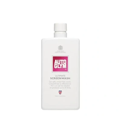 Image of Autoglym Ultimate Screenwash, 500ml Concentrated Screen Wash for Cars, Up to 8 Litres Down 45C, Winter Windscreen Washer Fluid Screenwash Concentrate Dilute All Seasons Windshield