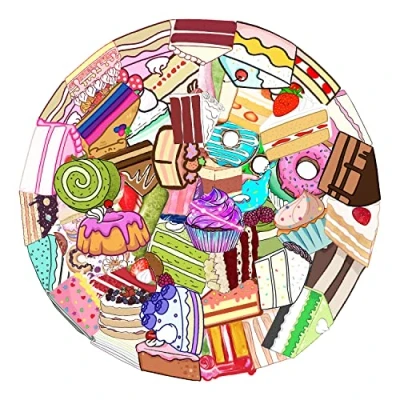 Image of Cakes &amp; Pastries Stickers for Kids Teens Adults Boys Girls Gift,50 Pcs Pack Skateboard,Luggage,Car,Bike,Cup,Computer,Laptop, Water Bottle Decor,Desserts Vinyl Waterproof Sticker Decals