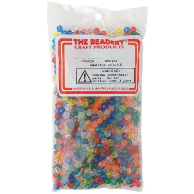 Image of The Beadery 6mm Faceted Bead, 1080 Piece, Multi