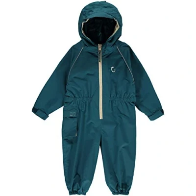 Image of Hippychick Puddle Suit 18 24 Months Snowsuit for Kids Waterproof Overalls All in one Rain Peacock Green