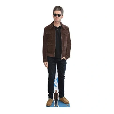 Image of Star Cutouts Ltd CS696 Life Size Cut Out with Mini Version of Noel Gallagher, Cardboard, Multi Colour, 173 x 49 cm