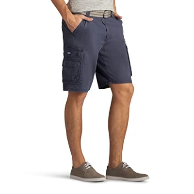 Image of Lee Men&#039;s New Belted Wyoming Cargo Short, Sporting Blue, 34