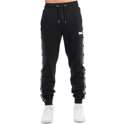 Image of Lonsdale Men&#039;s Tenston Joggers, Black/White, L